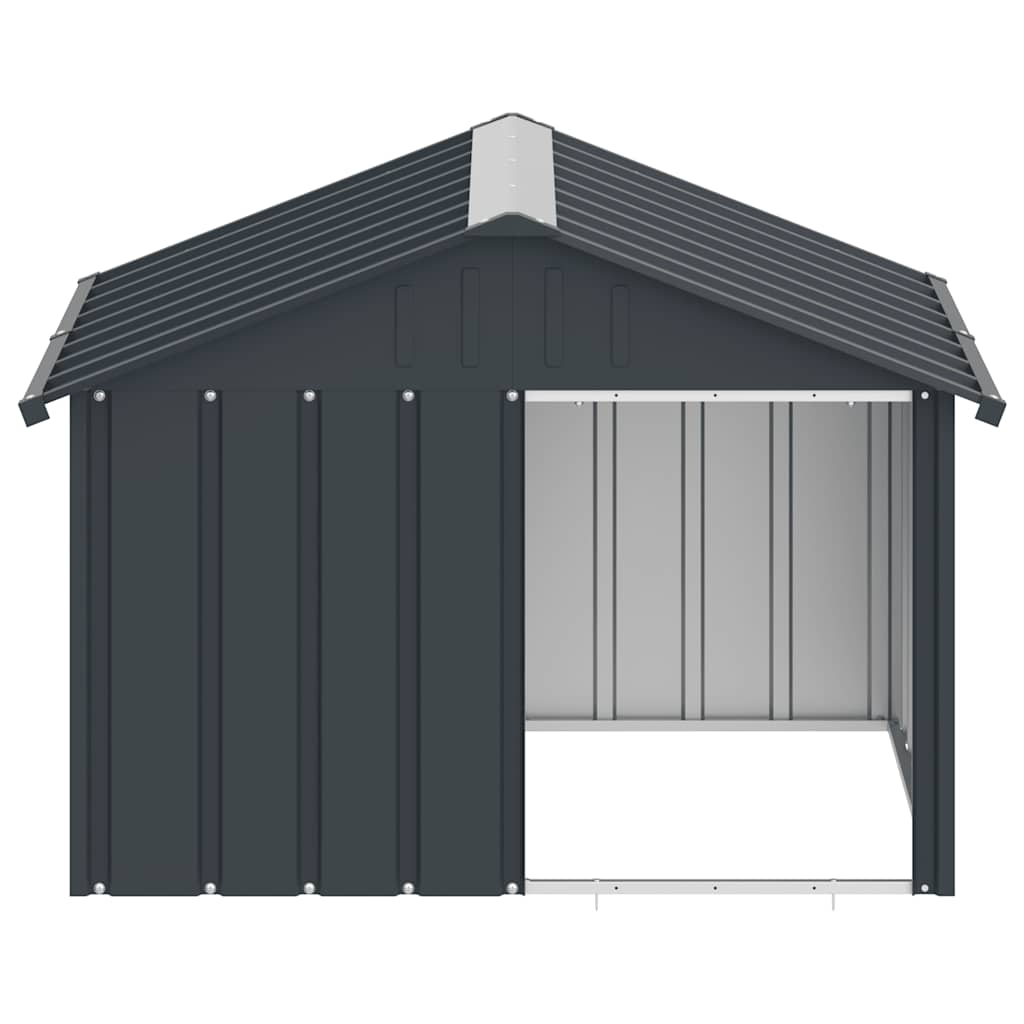 Dog Kennel Anthracite 116.5x103x81.5 cm Galvanized, Rainproof Dog Kennel, Windproof Dog Kennel