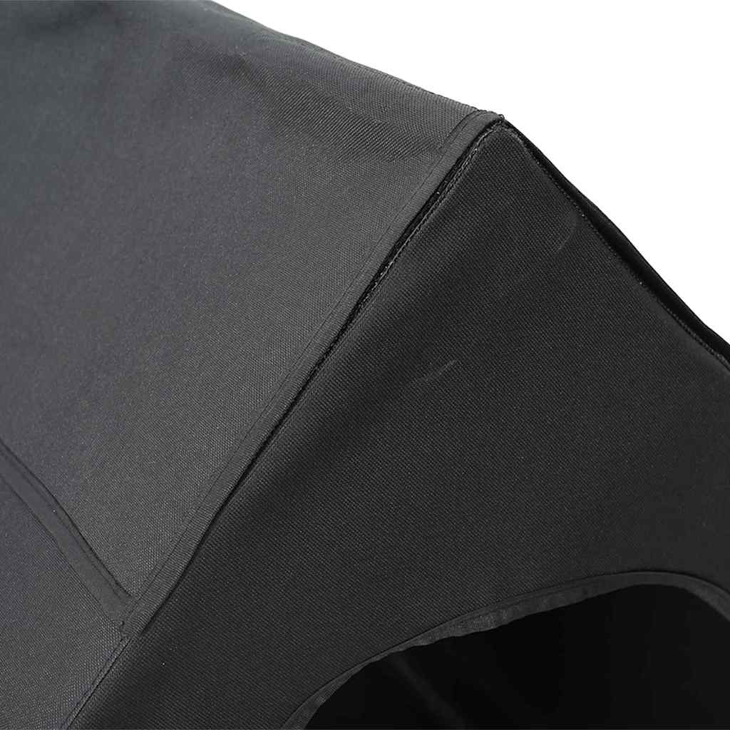 Dog House 90 x 65 x 85 cm Oxford Fabric Weatherproof Doghouse, Black, seamlessly into various Spaces