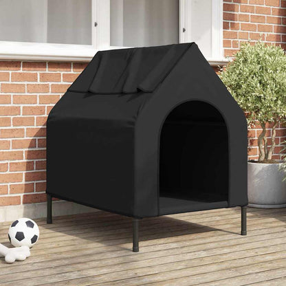 Dog House 90 x 65 x 85 cm Oxford Fabric Weatherproof Doghouse, Black, seamlessly into various Spaces