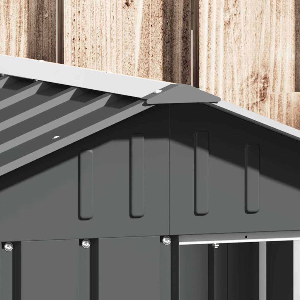 Dog Kennel Anthracite 116.5x103x81.5 cm Galvanized, Rainproof Dog Kennel, Windproof Dog Kennel