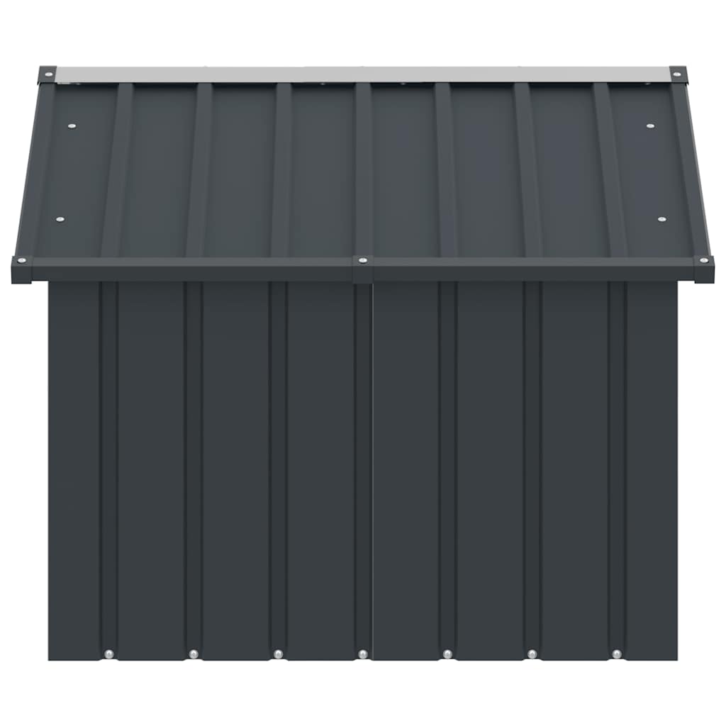 Dog Kennel Anthracite 116.5x103x81.5 cm Galvanized, Rainproof Dog Kennel, Windproof Dog Kennel