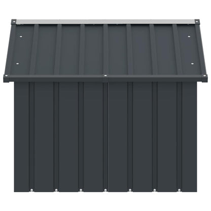Dog Kennel Anthracite 116.5x103x81.5 cm Galvanized, Rainproof Dog Kennel, Windproof Dog Kennel