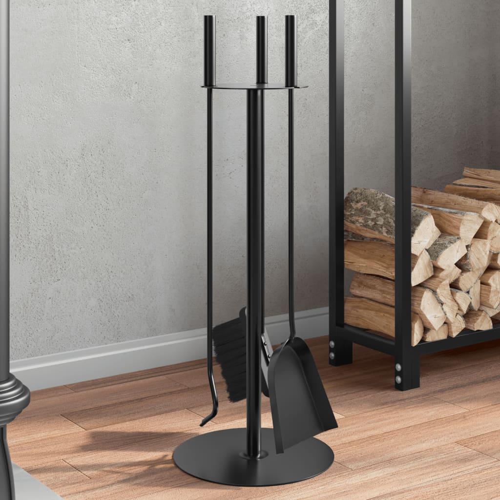 4-piece fireplace tool set 22 x 59 cm steel garden tool