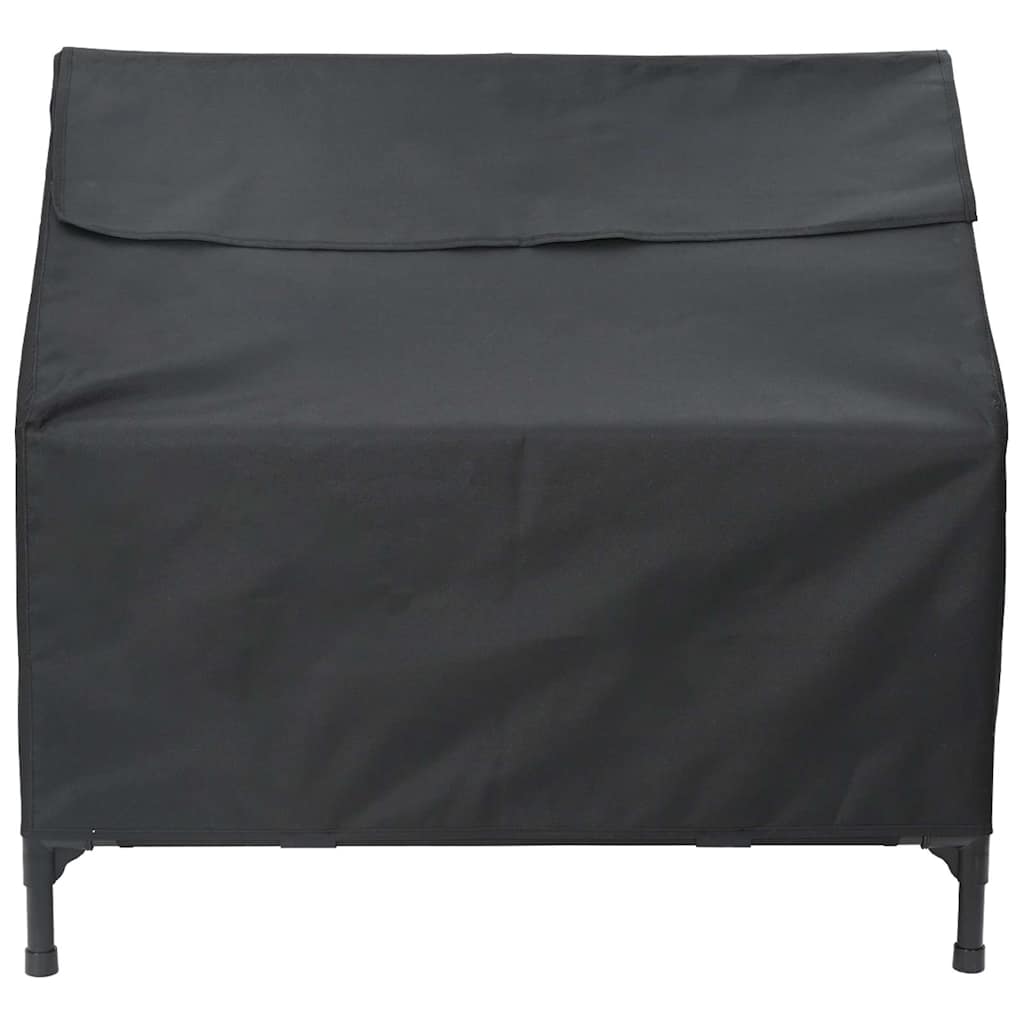 Dog House 90 x 65 x 85 cm Oxford Fabric Weatherproof Doghouse, Black, seamlessly into various Spaces
