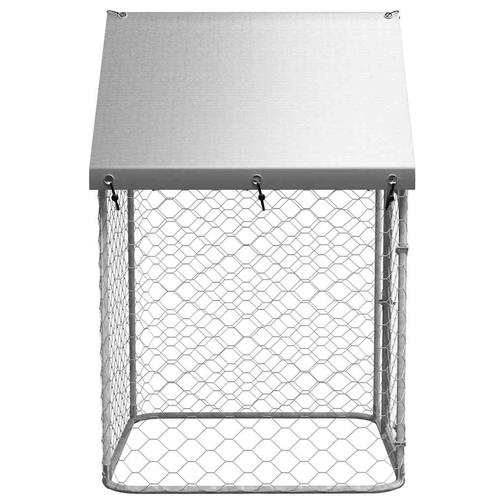 Outdoor Dog Kennel with the Lockable Door, Polyethylene Roof is Fire-resistant and UV-resistant