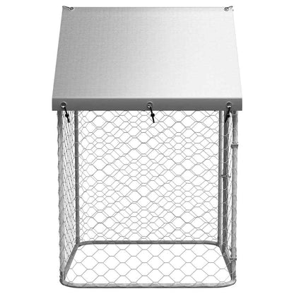 Outdoor Dog Kennel with the Lockable Door, Polyethylene Roof is Fire-resistant and UV-resistant