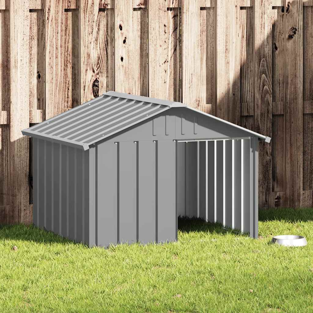 Dog Kennel Anthracite 116.5x103x81.5 cm Galvanized, Rainproof Dog Kennel, Windproof Dog Kennel