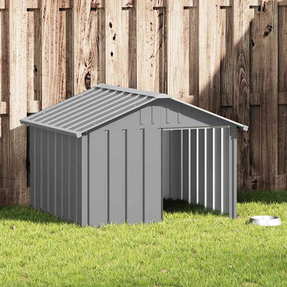 Dog Kennel Anthracite 116.5x103x81.5 cm Galvanized, Rainproof Dog Kennel, Windproof Dog Kennel