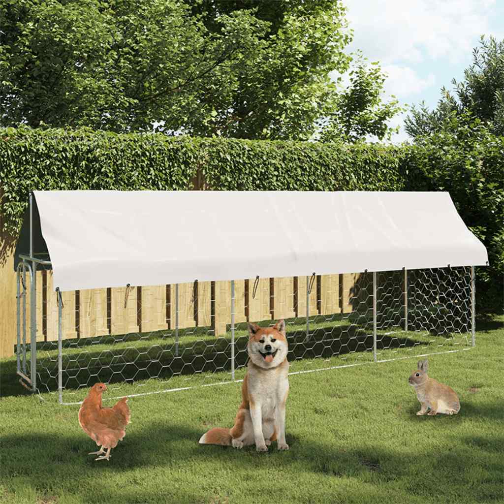 Outdoor Dog Kennel with the Lockable Door, Polyethylene Roof is Fire-resistant and UV-resistant