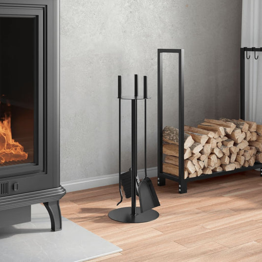 4-piece fireplace tool set 22 x 59 cm steel garden tool