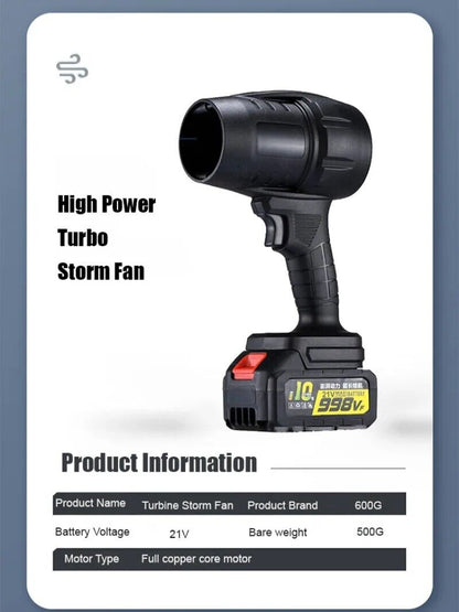 130,000 RPM Jet Dry Mini Blower Air Blower Super Fan Mini Turbo Powered Portable-1XBattery