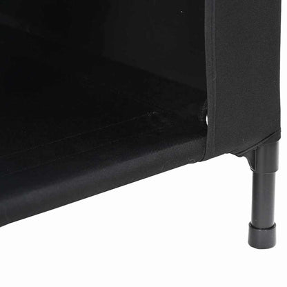 Dog House 90 x 65 x 85 cm Oxford Fabric Weatherproof Doghouse, Black, seamlessly into various Spaces