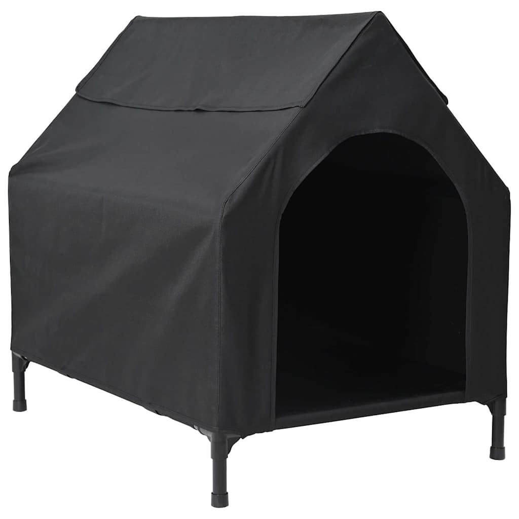 Dog House 90 x 65 x 85 cm Oxford Fabric Weatherproof Doghouse, Black, seamlessly into various Spaces