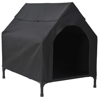 Dog House 90 x 65 x 85 cm Oxford Fabric Weatherproof Doghouse, Black, seamlessly into various Spaces