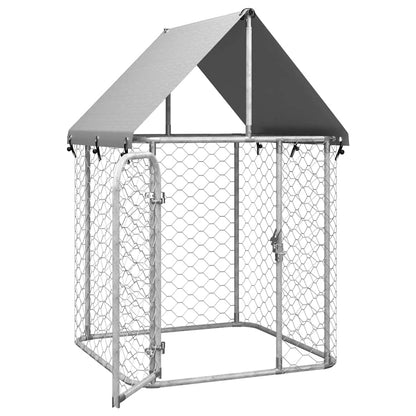 Outdoor Dog Kennel with the Lockable Door, Polyethylene Roof is Fire-resistant and UV-resistant